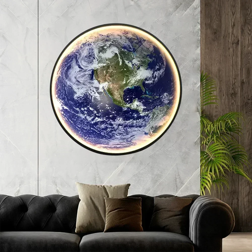 Moderno lua terra luz de teto lâmpadas parede led para o quarto sala jantar corredor escada escritório luz interior