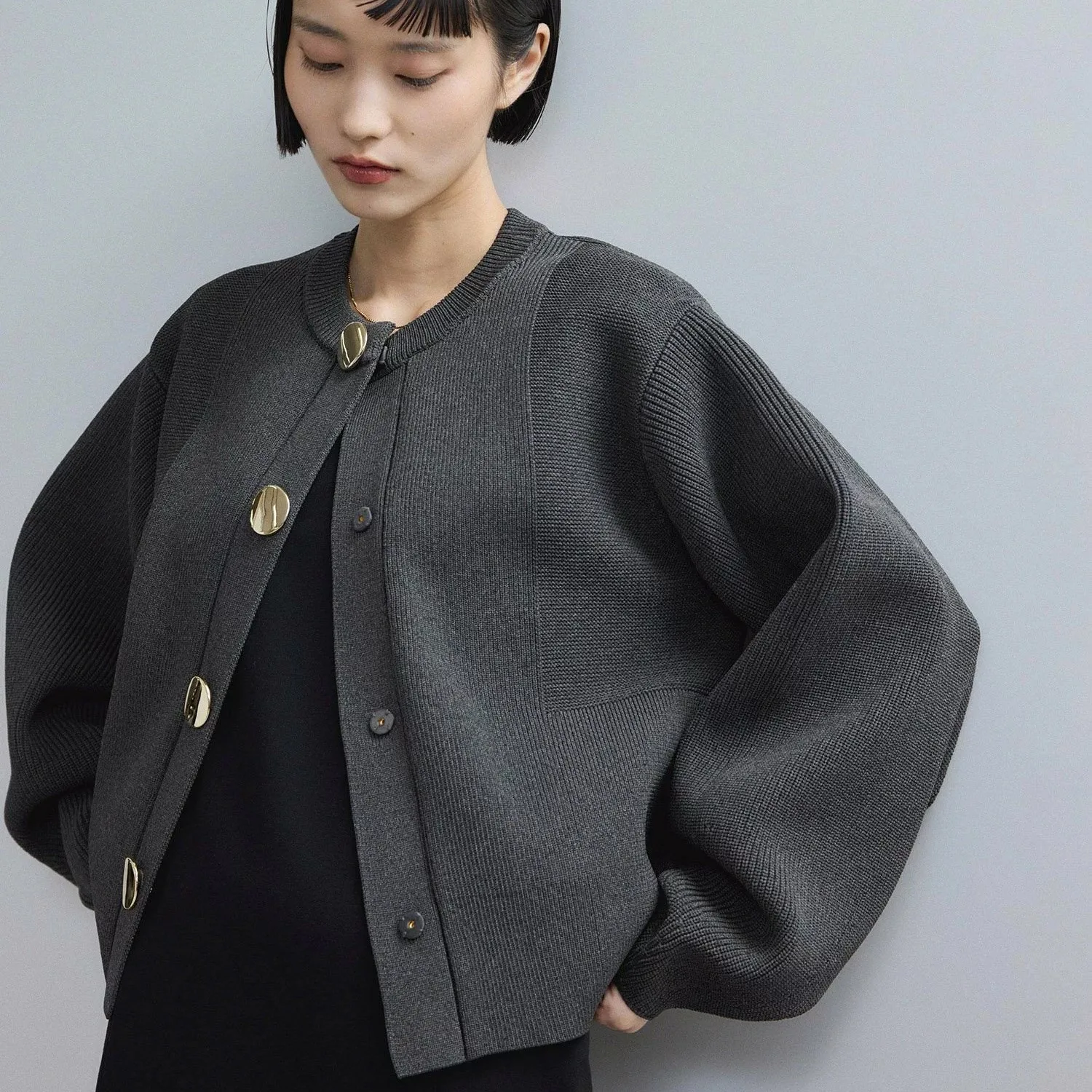 

New HIgh End Fashion Sweater Cardigan Women's Autumn Winter V-Neck Long Sleeve Single Breasted Casual Thick Knitted Jacket Top