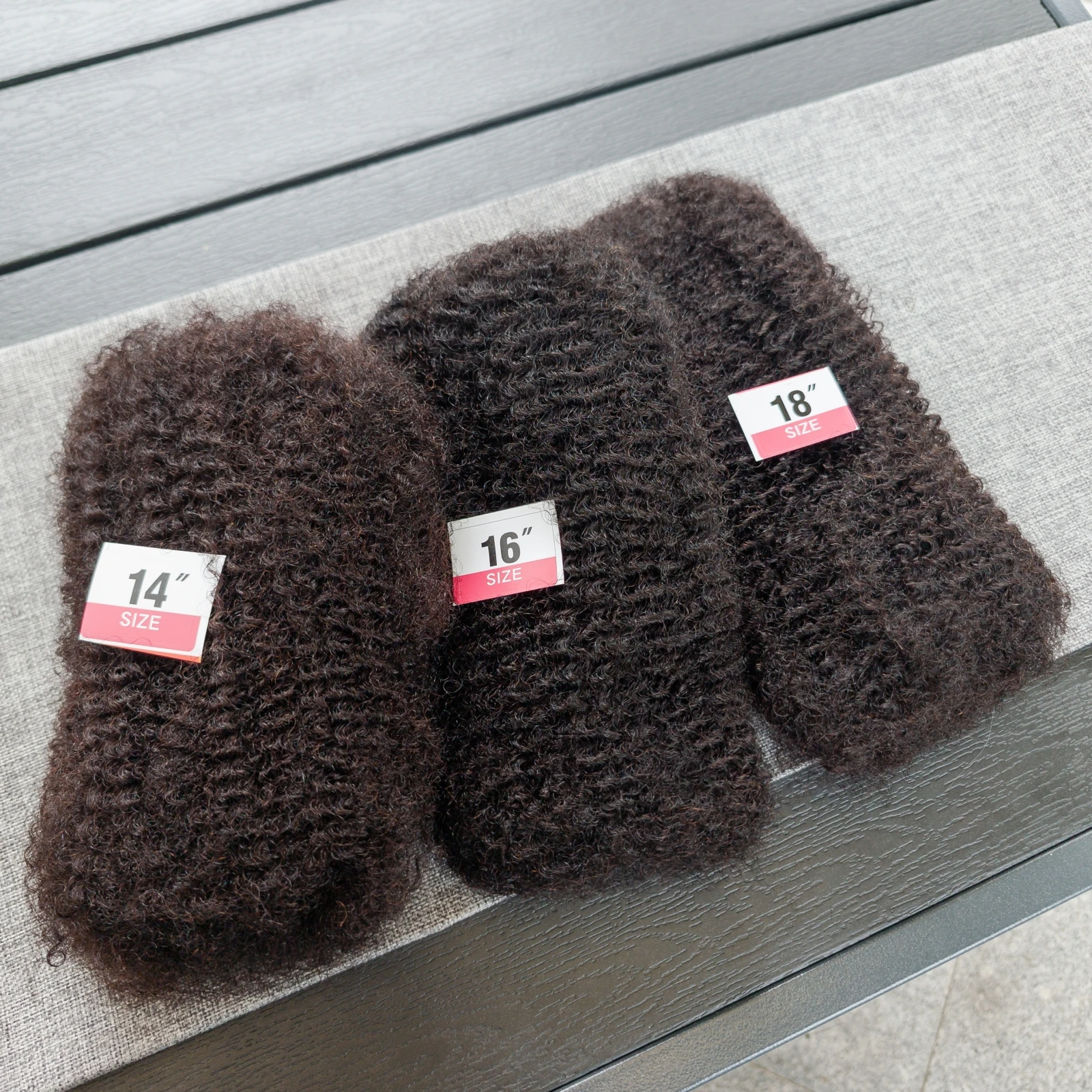 1B # 10-18 Zoll Afro Kinky Bulk Echthaar 100 % Echthaar Bulk für Häkelgeflecht Brasilianisches Haar Dreadlock Haarverlängerung 30 g/Stück