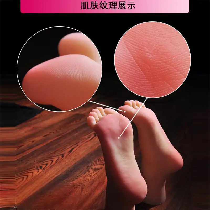 

Female Mannequin Feet Fetish Simulation Silicone Foot Model Nail Art Practice Manicure Photograph Shoes Sock Display