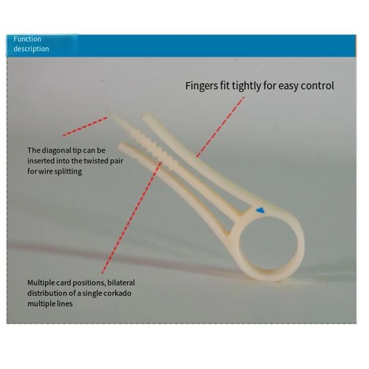 

AA88 6 PCS Wires Separator Tools Wire Straightener Easy to Use Plastic Network Cable Untwist Tool for CAT5 CAT6