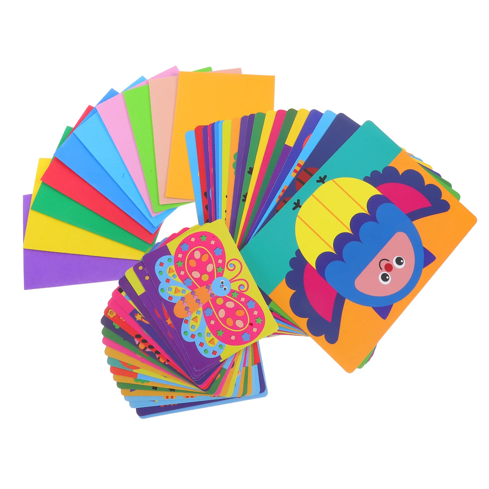 1Set 3D Eva Sticker Craft Kit DIY Art Activity for Preschool Kids Safe Lightweight Material Vibrant Colors Creative Fun