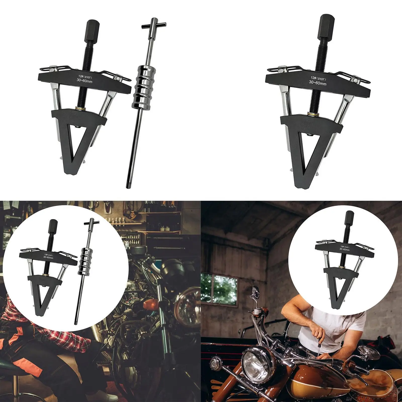 

Комплект для снятия рулевой колонки мотоцикла, высокопрочный профессиональный стальной ручной инструмент, зажим для подшипника, съемник для мотоцикла, автомобиля