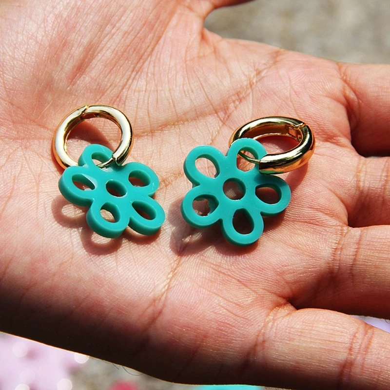 Mini Flower Silicone Mold Hollow Epoxy Shaker Fillings Silicone Molds Epoxy Resin Filler Mold for Quicksand Resin Molds
