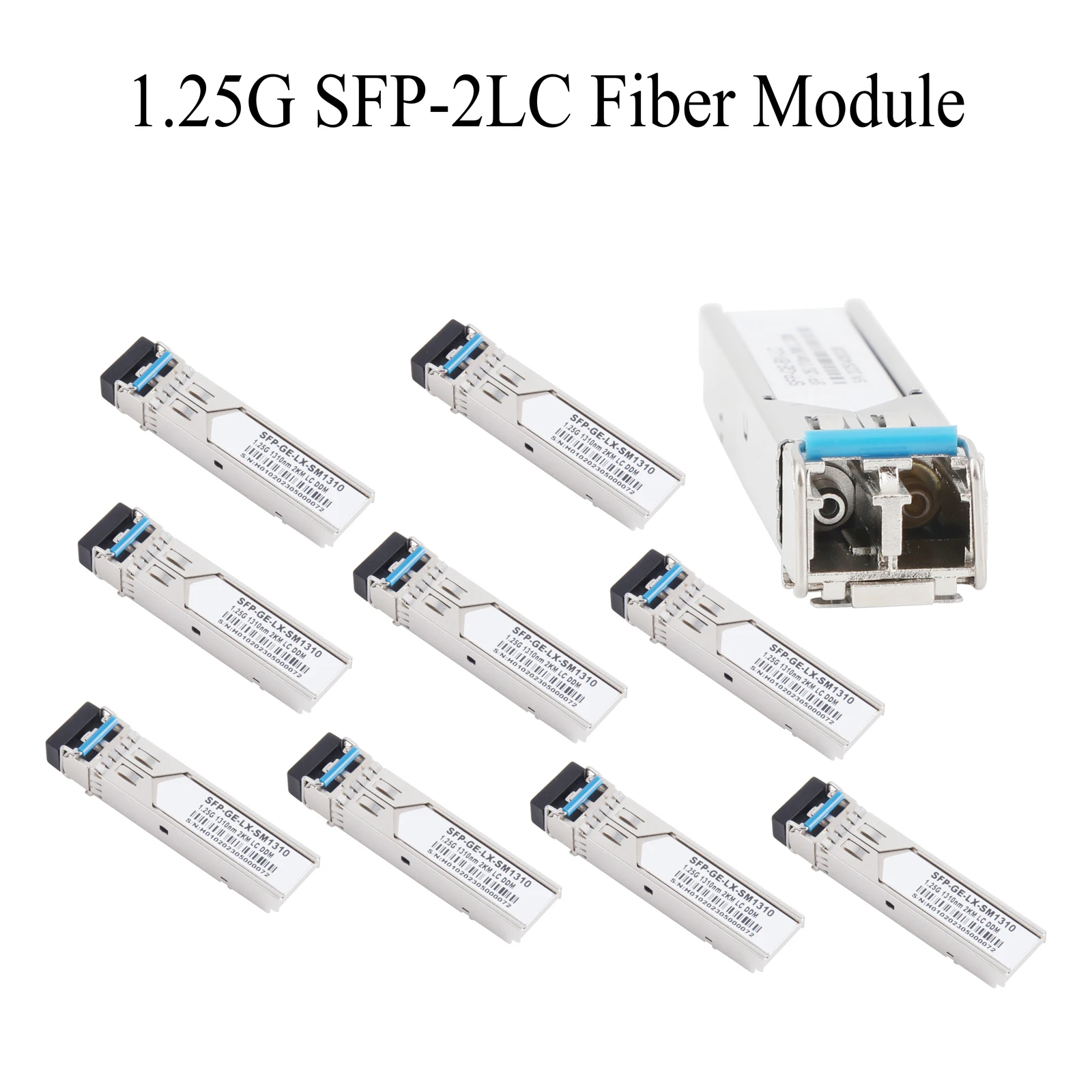 

10PCS 1310nm/1550nm Gigabit SFP Modules 1000M Single Mode/Multimode Multifiber 2×LC 1.25G for Cisco Mikrotik Ethernet Switch
