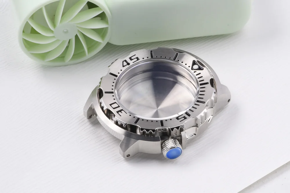 3,8-Uhr-Edelstahl-Uhrengehäuse, passend für Seiko Luminous Saphirglas-Taucheruhr für NH35/NH36 Automatikuhrwerk – Detail 12