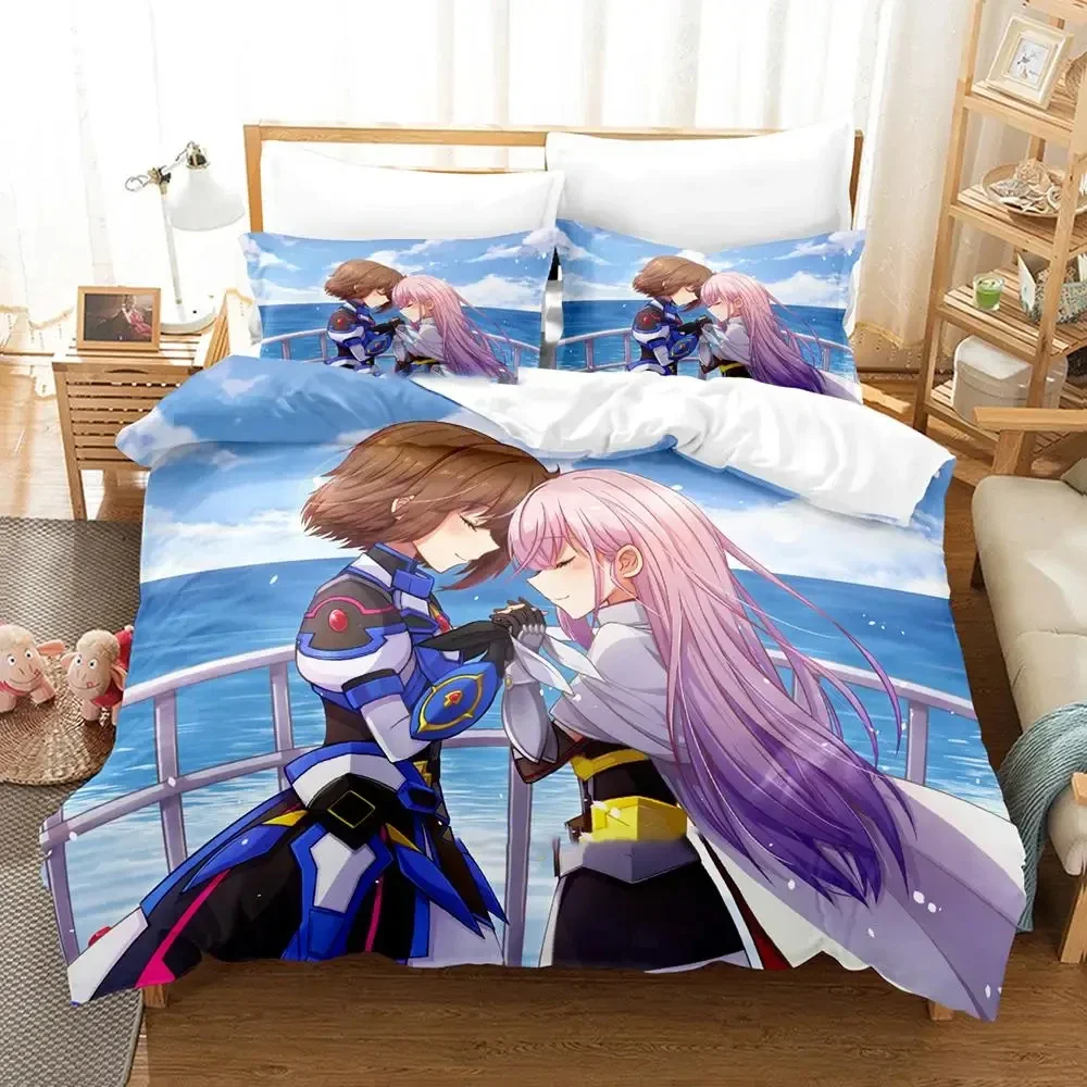 Anime Katana Maidens Toji No Miko Bedding Set Duvet Cover Bed Set Quilt Cover Pillowcase Comforter king Queen Size Boys Adult