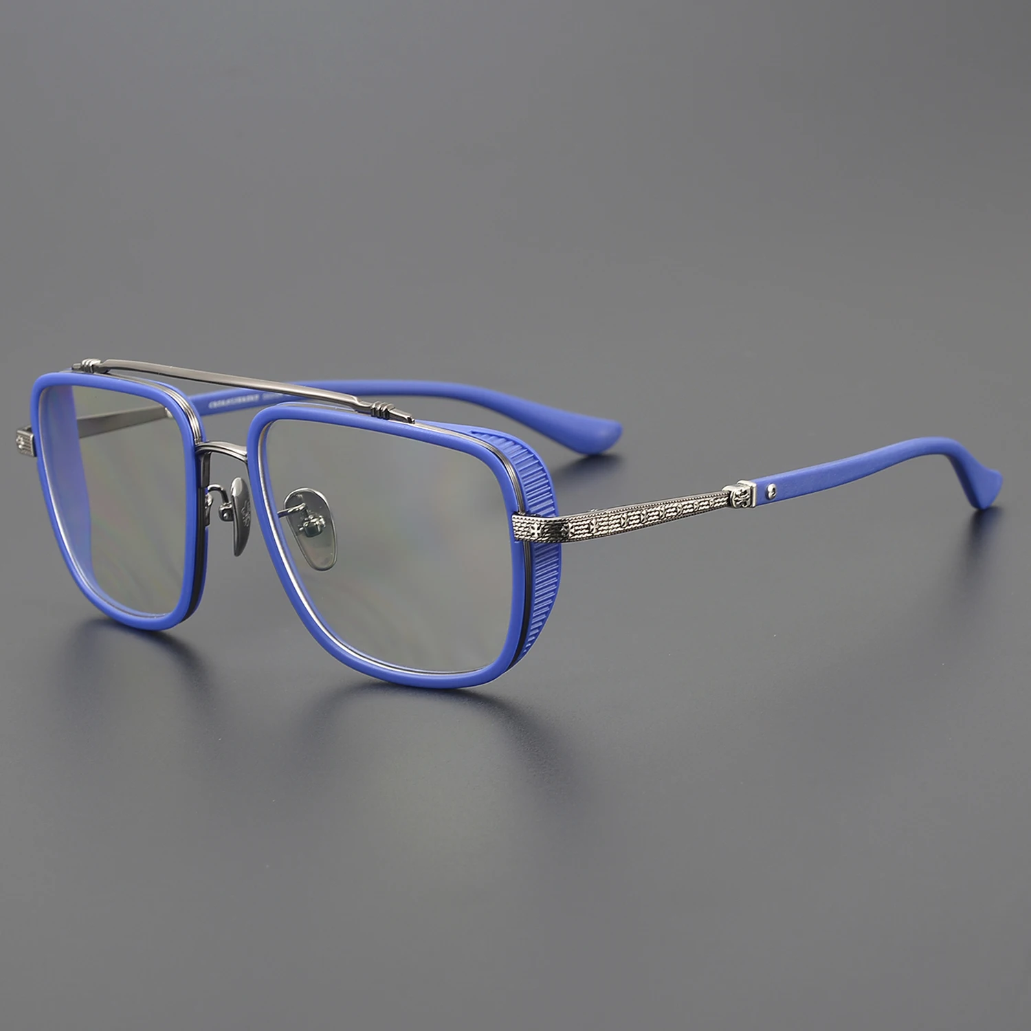 CH8072 Flat Frame Ultra Light Optical Prescription Glasses Rectangular Full Frame Classic Multi-purpose Anti Fatigue Eyeglasses