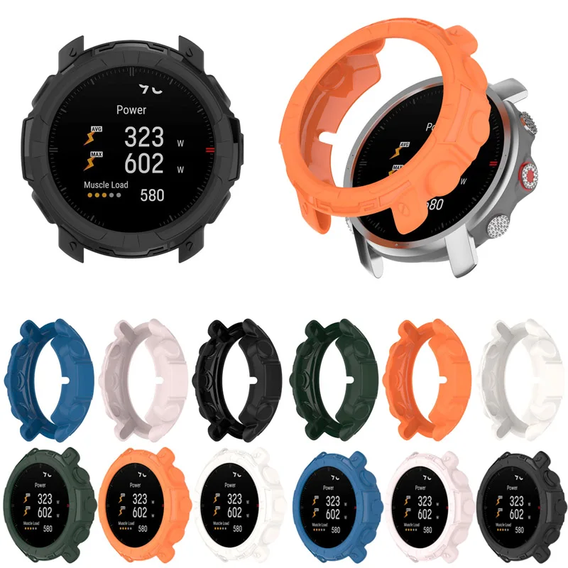 Soft Edge Shell Frame Case For Polar Grit X Pro Smart Watch Glass Screen Protector Film Protective Bumper Cover Accessories