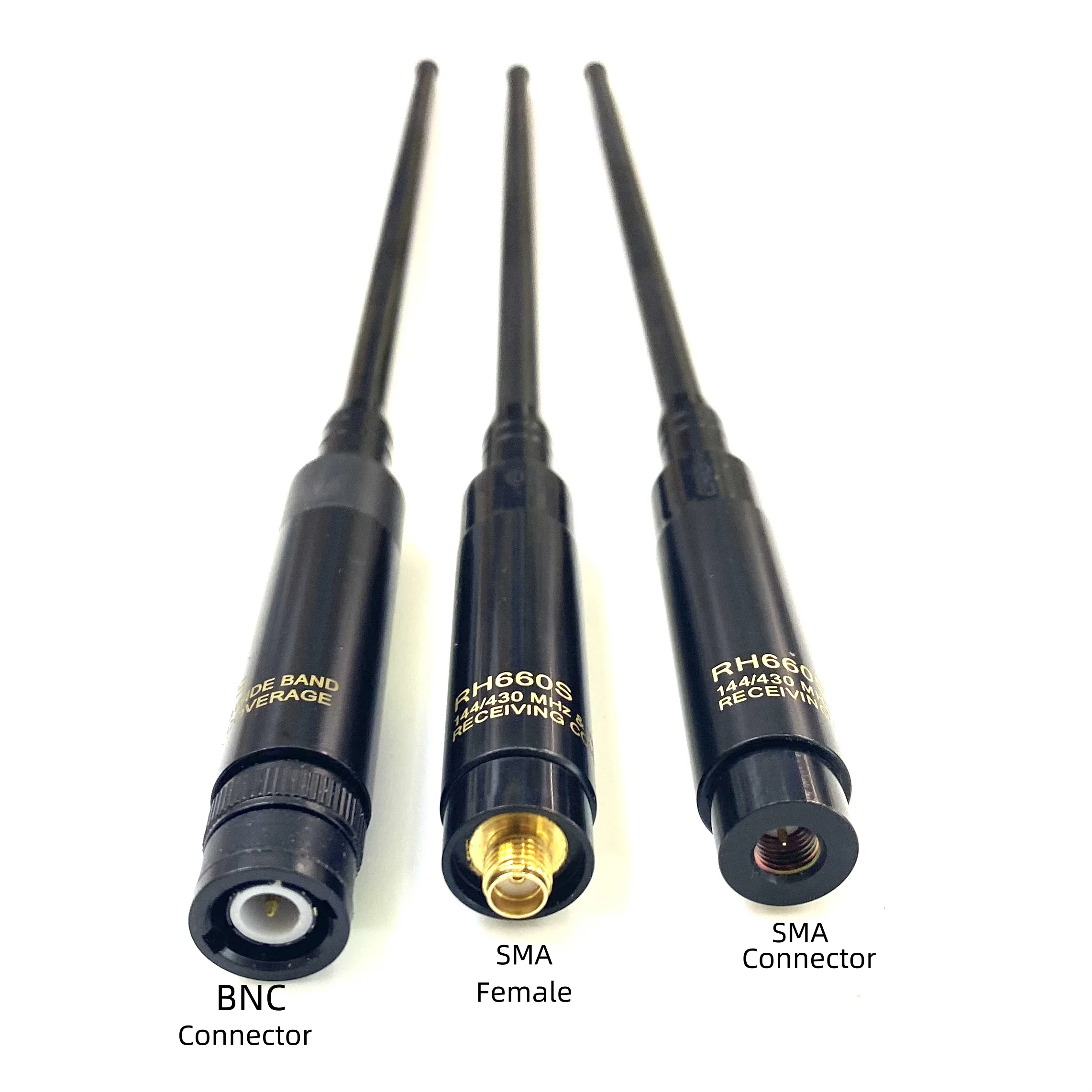RH660S Handheld UV Antenna Walkie-talkie Pull Rod Can Be Extended High Gain