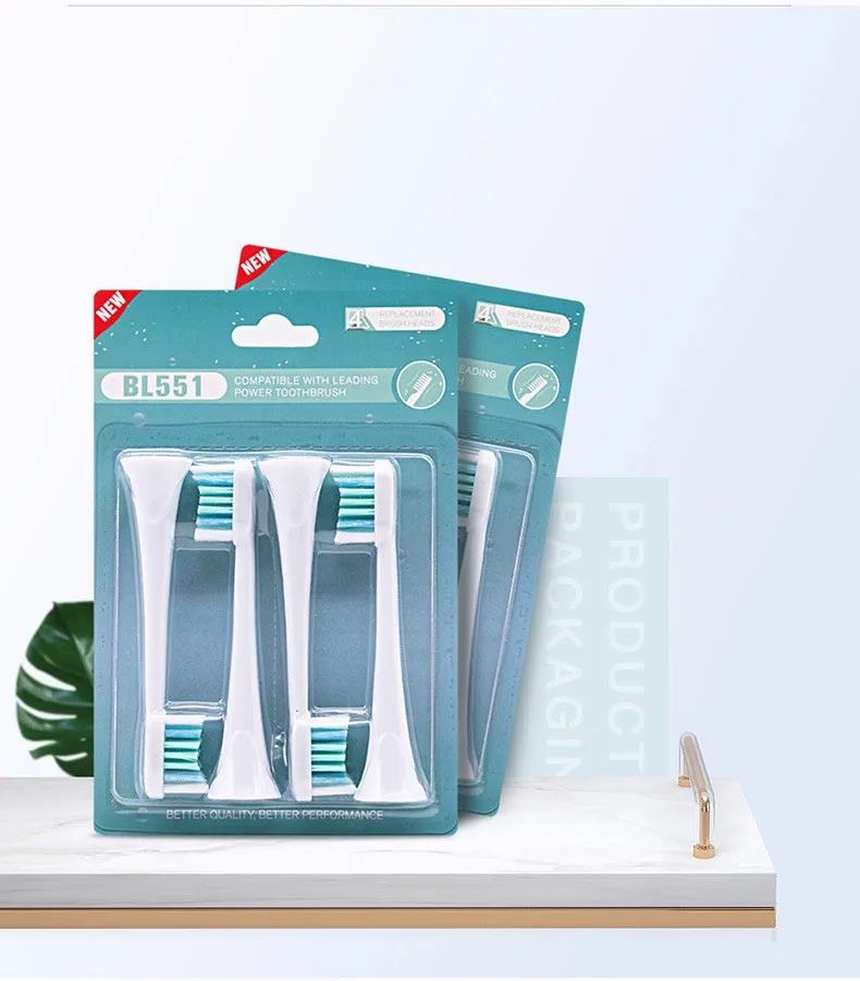 

4 Pcs/Pack Electric Toothbrush Replacement Heads For Philips HX3/6/9 Series Dupont Bristles Nozzles Tooth Brush Head