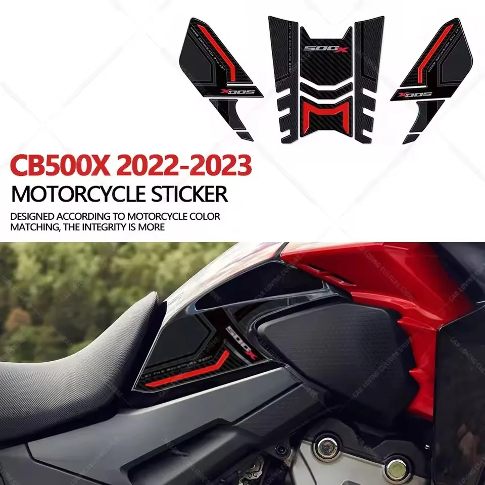

Motorcycle Accessories Tank Pad 3D Gel Epoxy Resin Stickers Anti-Slip Waterproof Sticker For CB500X 2022-2023
