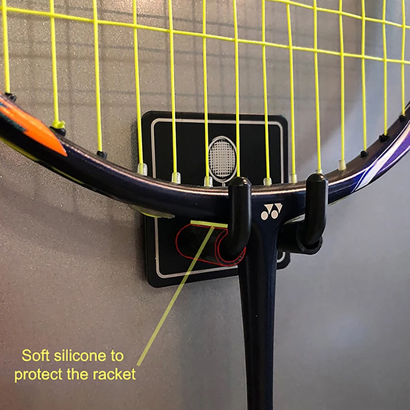 Wall Mounted Racket Holder Tennis Racket Holder Badminton Racket Holder Stainless Steel Wall Hook Storage