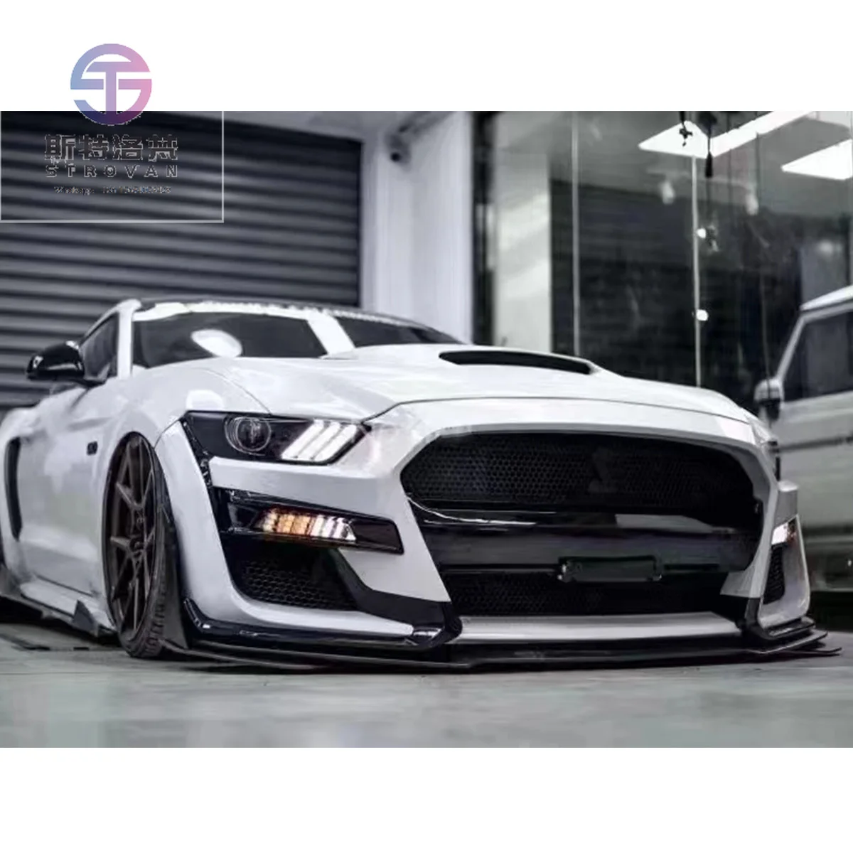 

New Car Accessories Bumpers Body Kit Use for Mustang 2015-2017 Modified to GT500 Look Like.