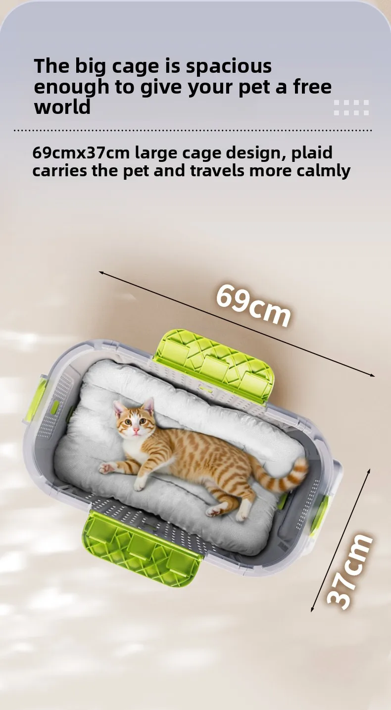 Pet Cart Separable Folding Cat Dog Out Dog Cat Air Box Pet Dog Cage Walking Trolley