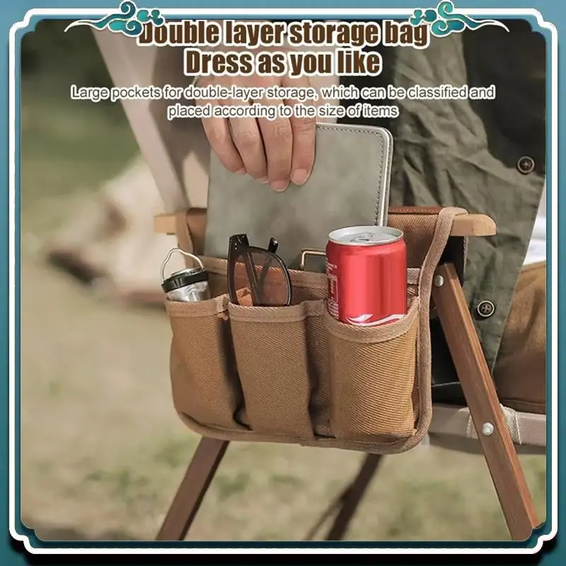 

Reliable Chair Side Storage Bag With Enhanced Wear Resistance Pockets With Convenient Pockets