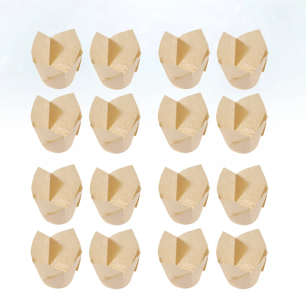 

150pcs Oil-Proof Cake Wrapping Paper Disposable Food Holder For Cakes Bread Snacks Party Paper Cup Cake Packaging Tray Bakery