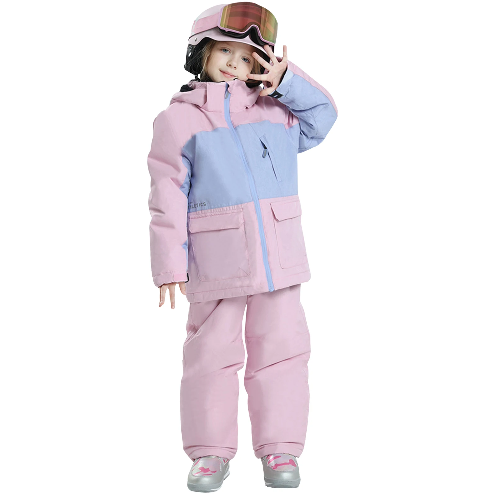 

Boys Girls Ski Suit,Winter Outdoor Snowboarding Jacket Pants,Children's Skiing Wear,Waterproof Windproof Warm Kids Snow Clothes
