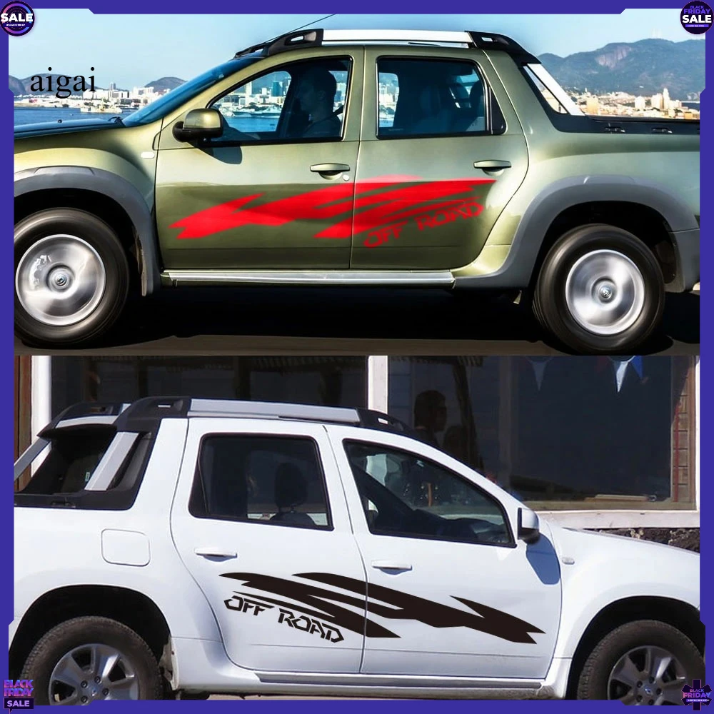 Car Door Side Stickers For Renault Duster Oroch Truck Off Road Decor Decals Pickup Vinyl Sticker Cover Auto Tuning Accessories view 3