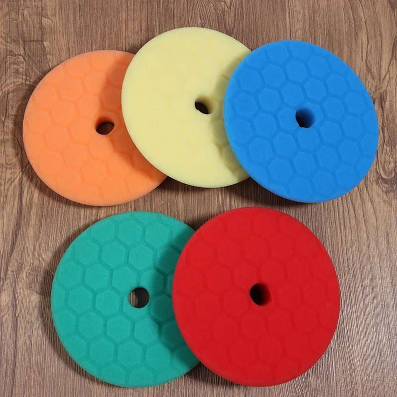 

6Inch Car Sponge Polishing Pad Self-Adhesive Buffing Waxing Sponge Wool Wheel Polishing Pad For Car Polisher Drill