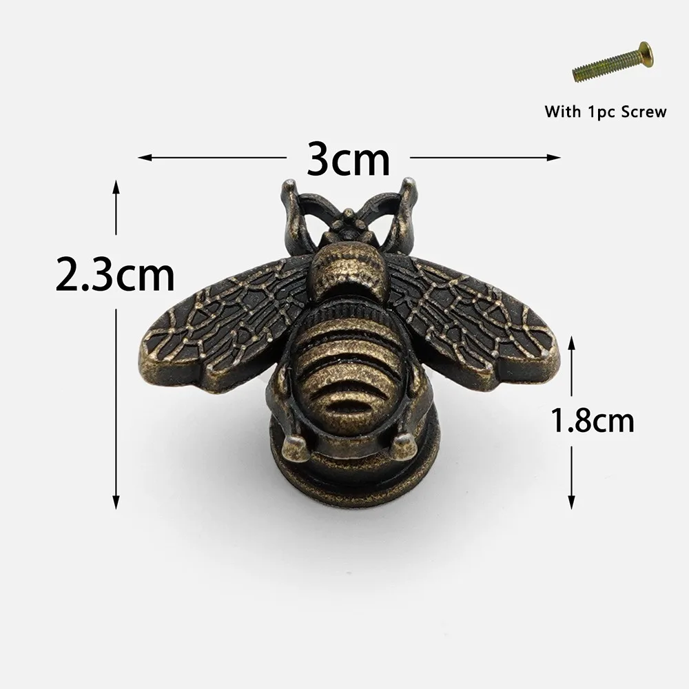 1pc Zinc Alloy Vintage Cabinet Knobs Decorative Animal Shape Cabinet Handle DIY Furniture Hardware Drawer Pull Handles Dresser