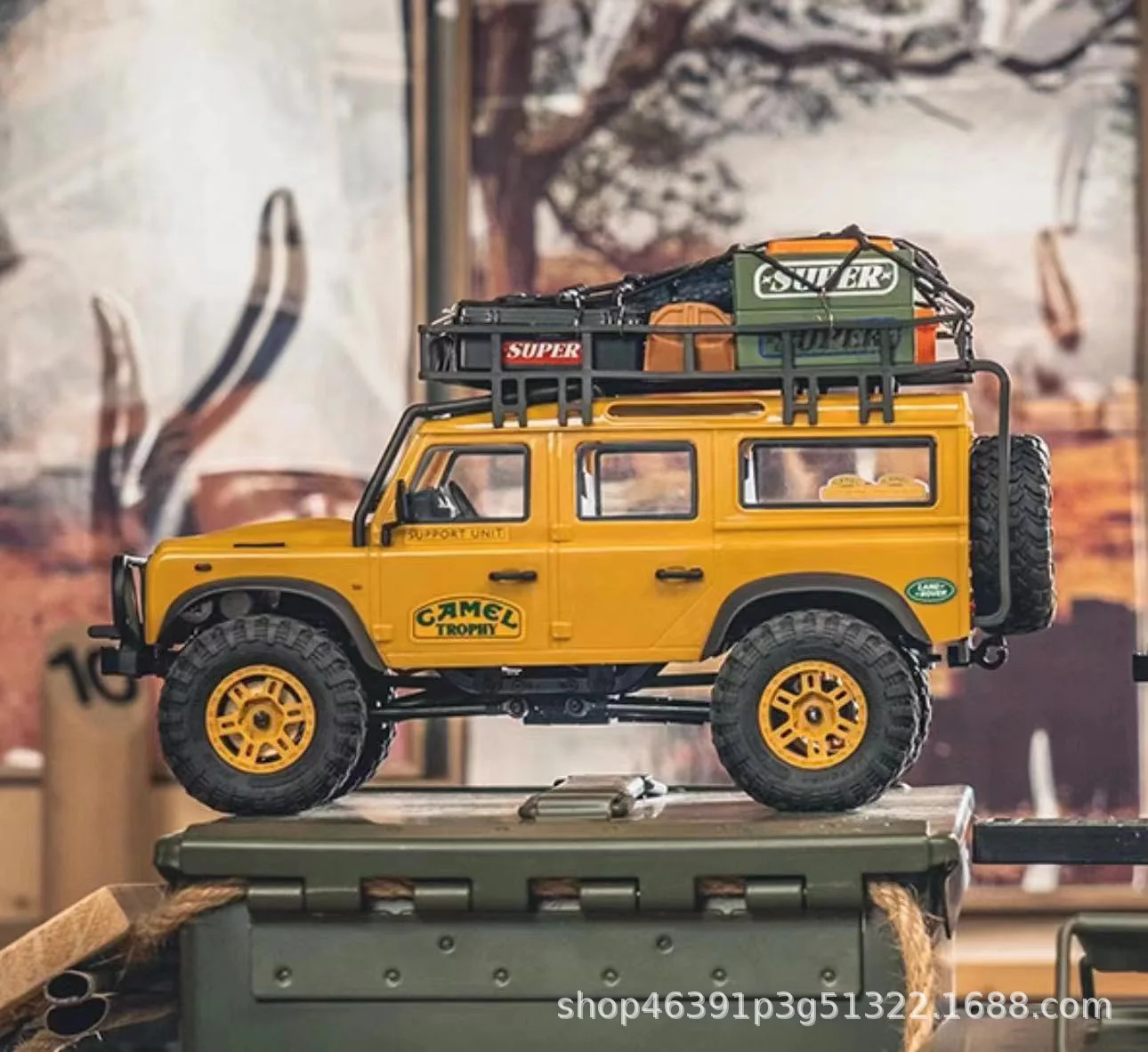 Fms Fcx24m Camel Cup Simulation 1/24 Land Rover Defender 90/110 First Generation Range Rover Discovery Climbing Car