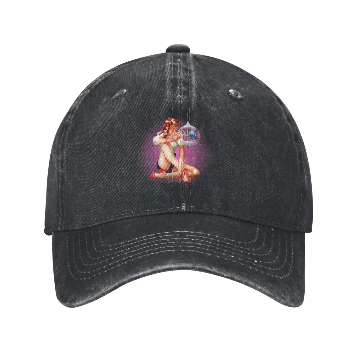 Sexy Pin Up Girl With Birds Vintage Retro Baseball Cap Sun Hat For Children derby hat Caps Male Women's