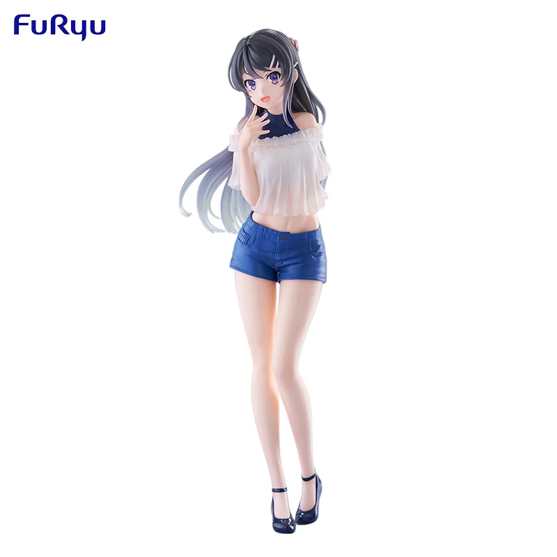 

Фигурка аниме-персонажа Сакураджима Май из «Rascal Does Not Dream of Bunny Girl Senpai» от FuRyu, игрушка-подарок для взрослых и детей на Рождество