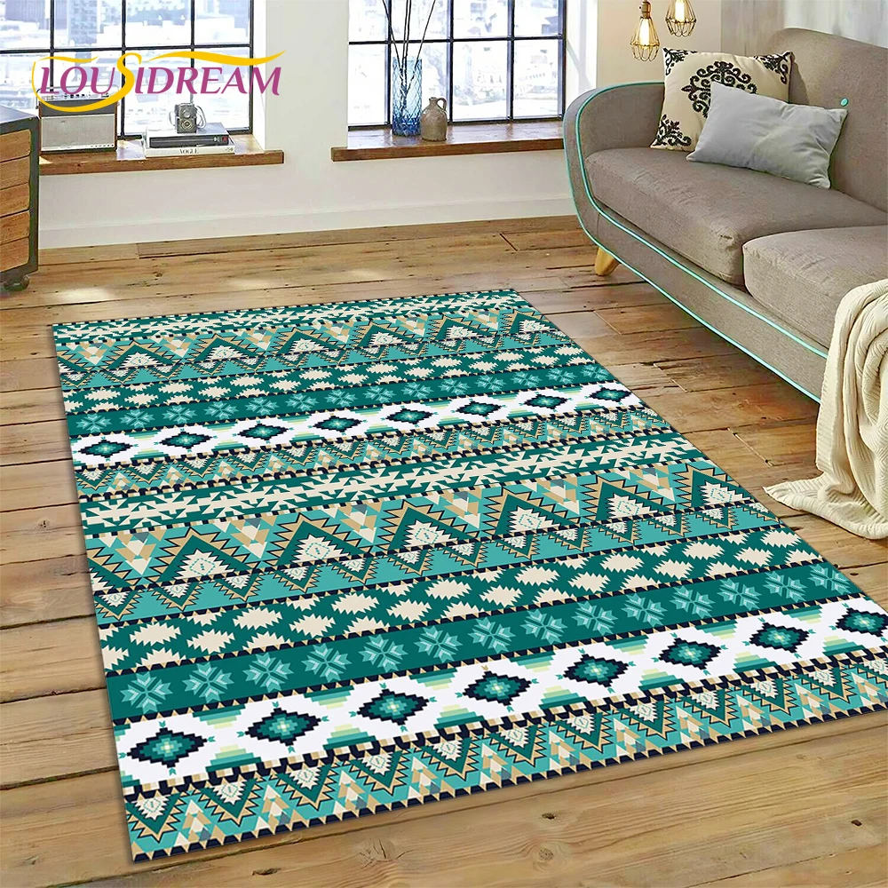 

Bohemia Nordic Celts Turkish Series Carpet Rug for Home Living Room Bedroom Sofa Doormat Decor,kid Area Rug Non-slip Floor Mat