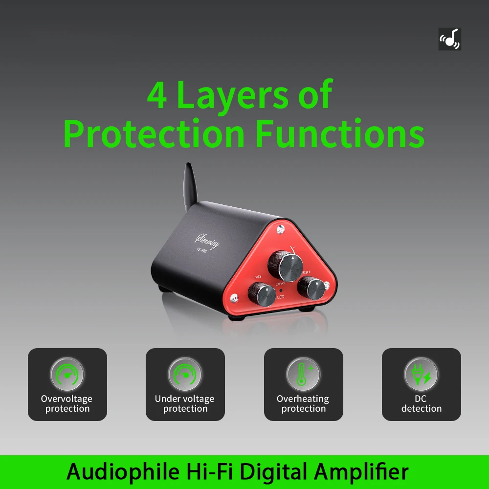 YS-HM3 amplificador digital estéreo hifi2.0 ne5532 amplificador operacional duplo ultra-baixa distorção bluetooth 5.4/disco u/aux tpa3116