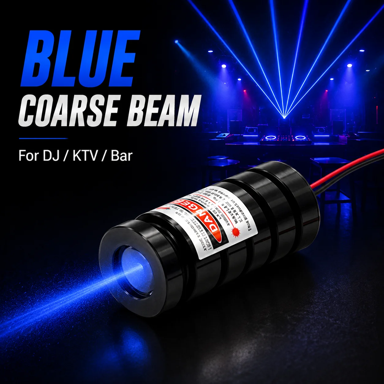 ZhonNa 100mW Blue Laser Beam Module DJ Nightclub KTV Stage Lighting Professional Lamp RGB Party Show Indicator Lamp Three Styles