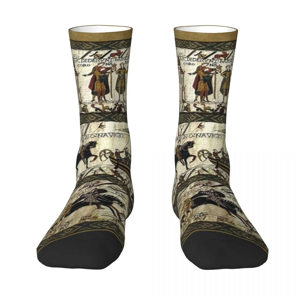 Bayeux Tapestry 3D Printing Men/Women Socks Casual Funny Novelty socks Gifts