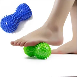 발 마사지 롤러 땅콩 더블 라크로스 스파키 볼 근막 근막 염을위한 Myofascial 공 이동성 뒤로 발 아치 통증 완화