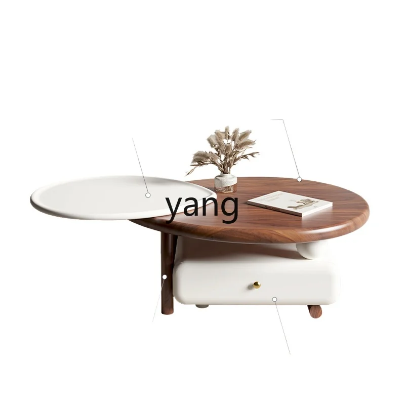 

ZL coffee table simple and high-end household small apartment solid wood tea table combination