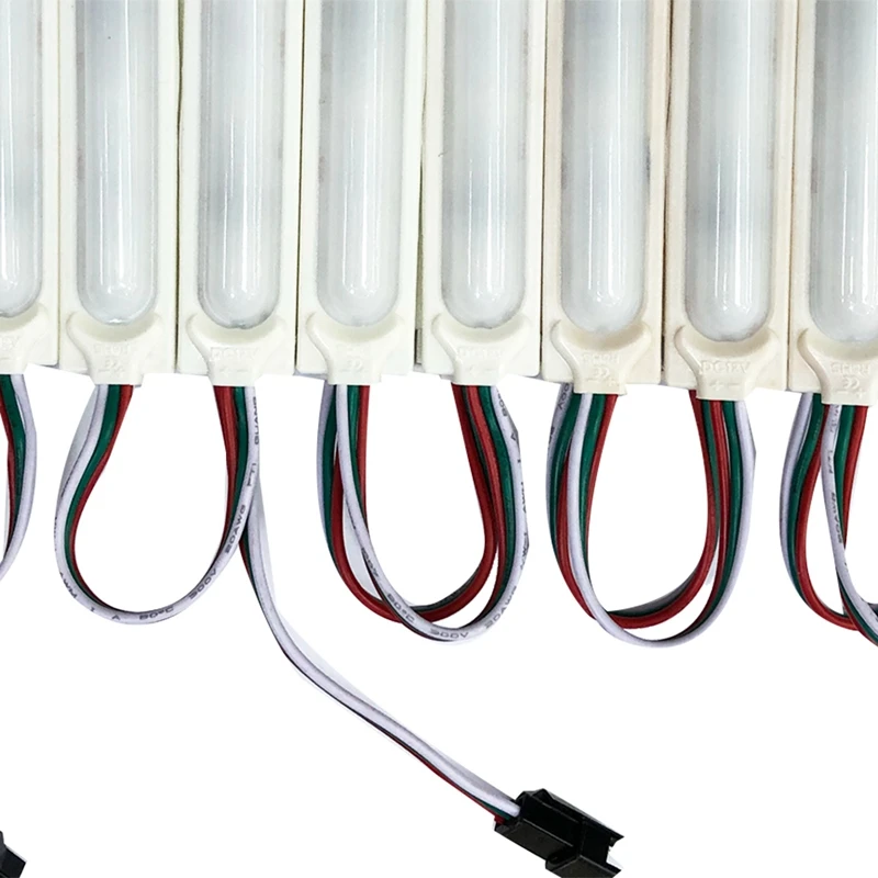 WS2811 LED وحدة COB DC12V مقاوم للماء IP68 لون رقمي LED سلسلة ضوء