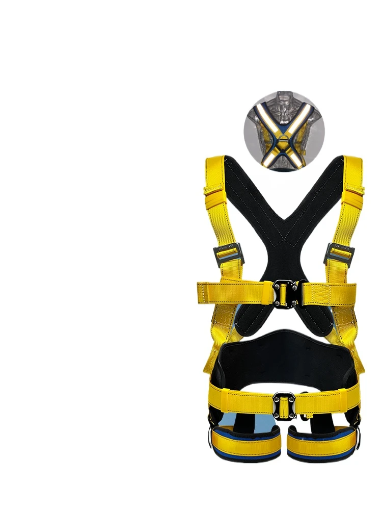 

*Five-point aerial work safety belt construction anti-fall outdoor quick insertion safety belt