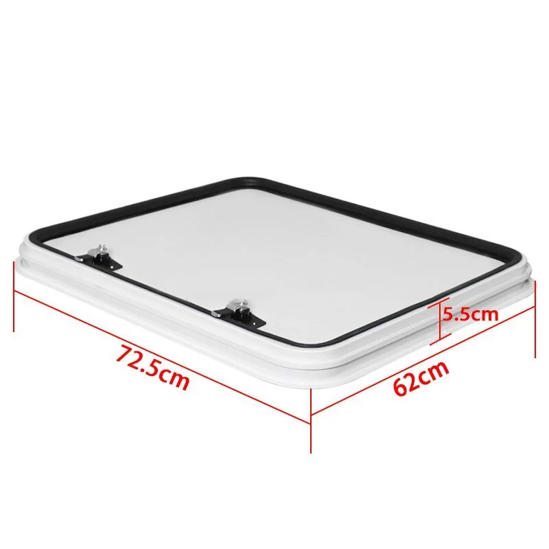 RV Hatch Door with Lock and Keys 600mm*700mm Heavy Duty RV Baggage Door RV Caravan Hatchdoor for Motorhome Modification Parts