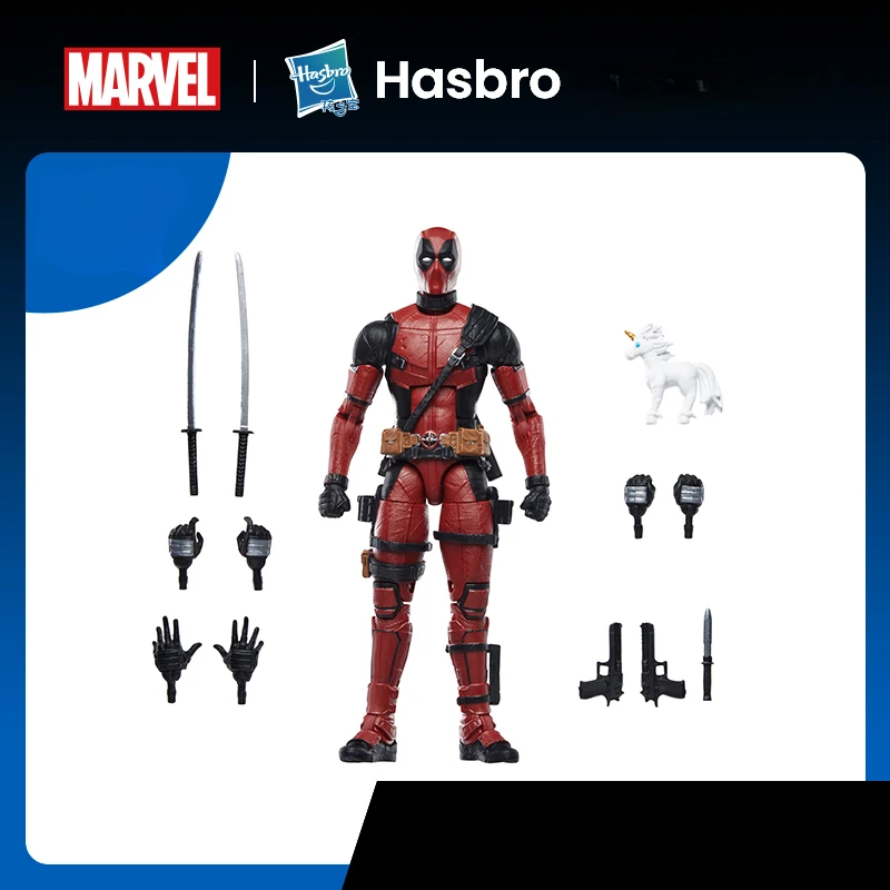 

Hasbro Marvel Legend Series Deadpool Model Hand Do Moving Figures Boys and Girls Birthday Children's Gifts Maternal Toys