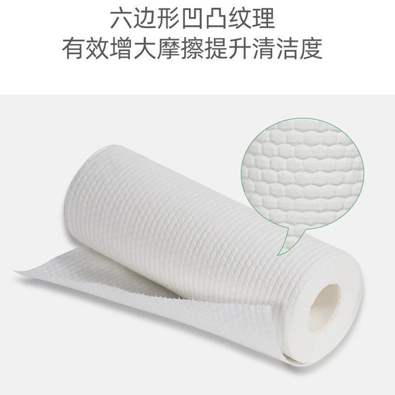 Kitchen Disposable Rags Thicken Reusable Non-Woven Cleaning Cloths Household Washing Dishcloths Cloth Paper Towels Scouring Pads