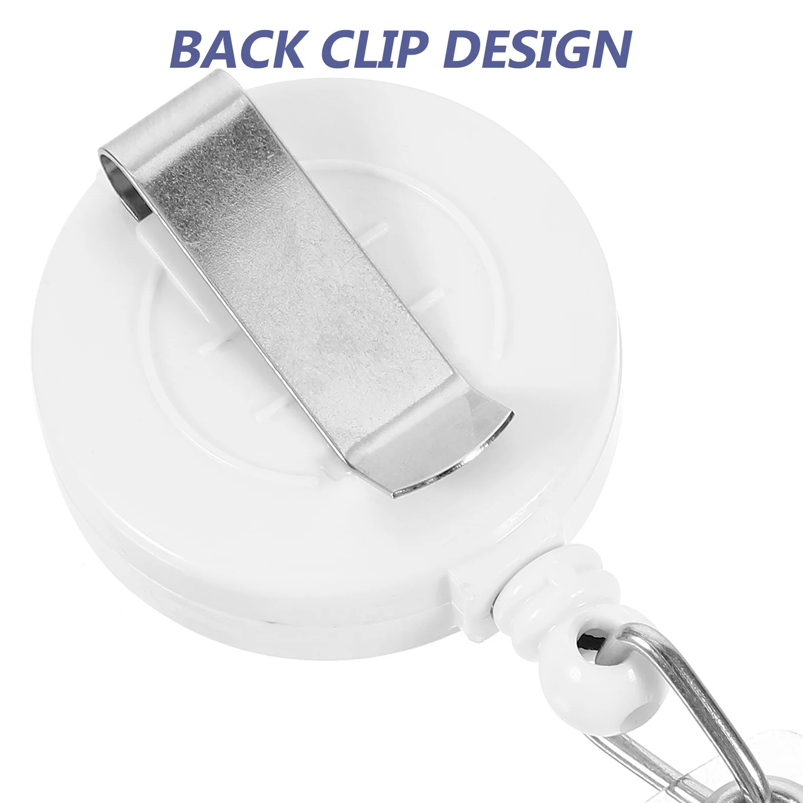 

6Pcs Retractable Badge Reel Card Holder Practical Nurse Student Teacher Work Accessory Id Card Holder