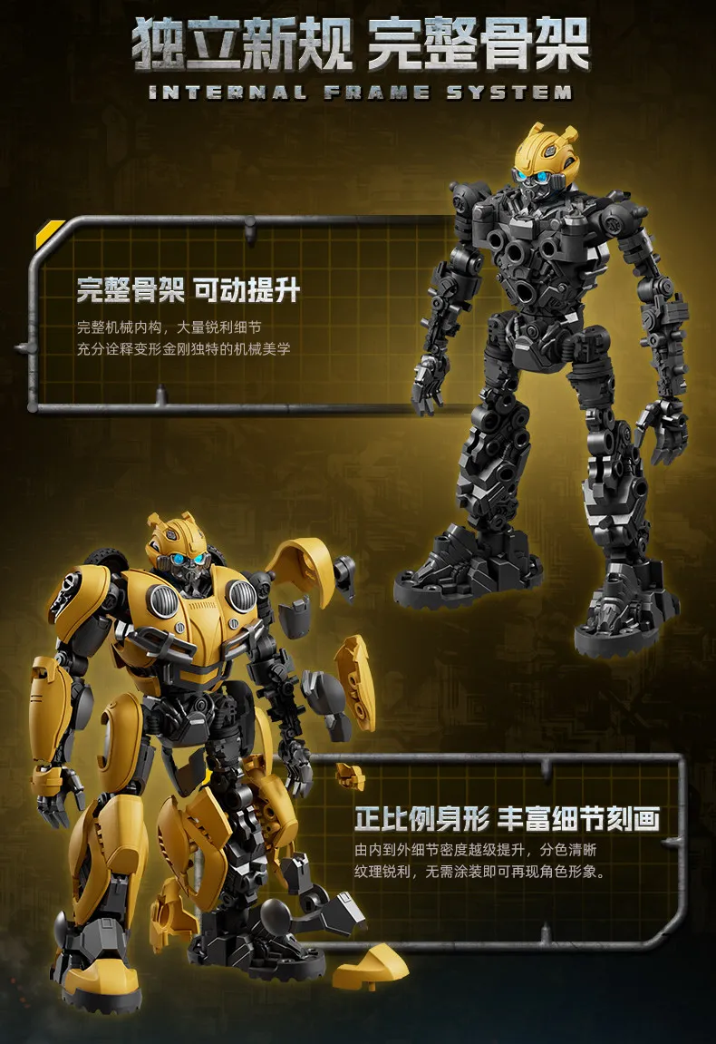 Blokees Transformers Optimus Prime Bumblebee Collectible Model Action Figure Movie Character Assemble Action Figure Gifts Toys - view 3