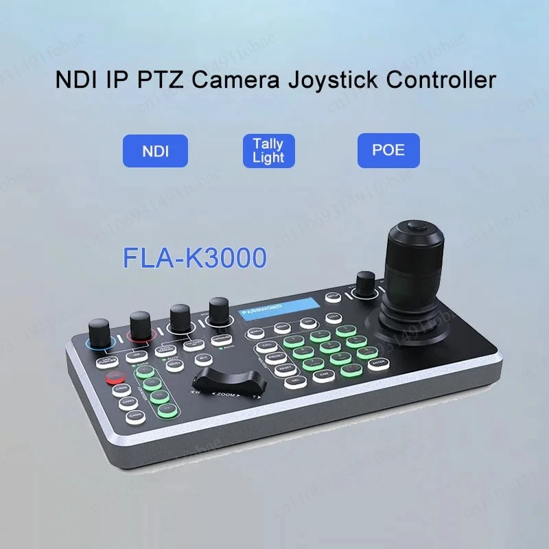 

PelcoD Onvif Vmix IPVisca Network 4D Joystick NDI Keyboard Controller RS485 RS232 Control 255 PTZ Cameras
