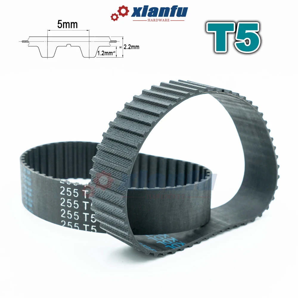 T5 Type Timing Belt Rubber Closed Loop CNC Drive Perimeter 460 465 470 475 480 485 490 495 500mm Width 6~40mm Transmission Belt