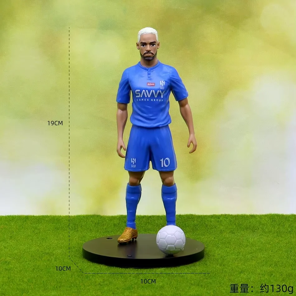 2026 Neue Fußballstar-Figuren von Ronaldo, Messi, Mbappé, Niedliche Cartoon-Actionfiguren, Auto-Zubehör, Geschenke für Fußballfans
