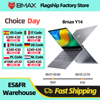 BMAX Y14 Laptop 14 inch Notebook Windows 11 16GB RAM LPDDR5 512GB SSD 1920*1080 IPS Intel N100 laptops Computer