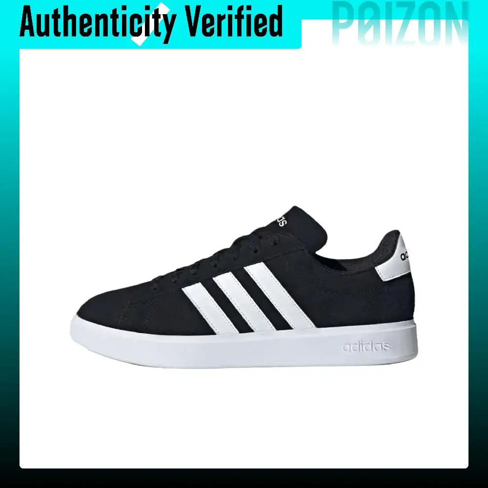 Adidas Neo GRAND COURT 2.0 Zapatillas de Skateboard de Caña Baja para Hombre, Negro Blanco ID2963