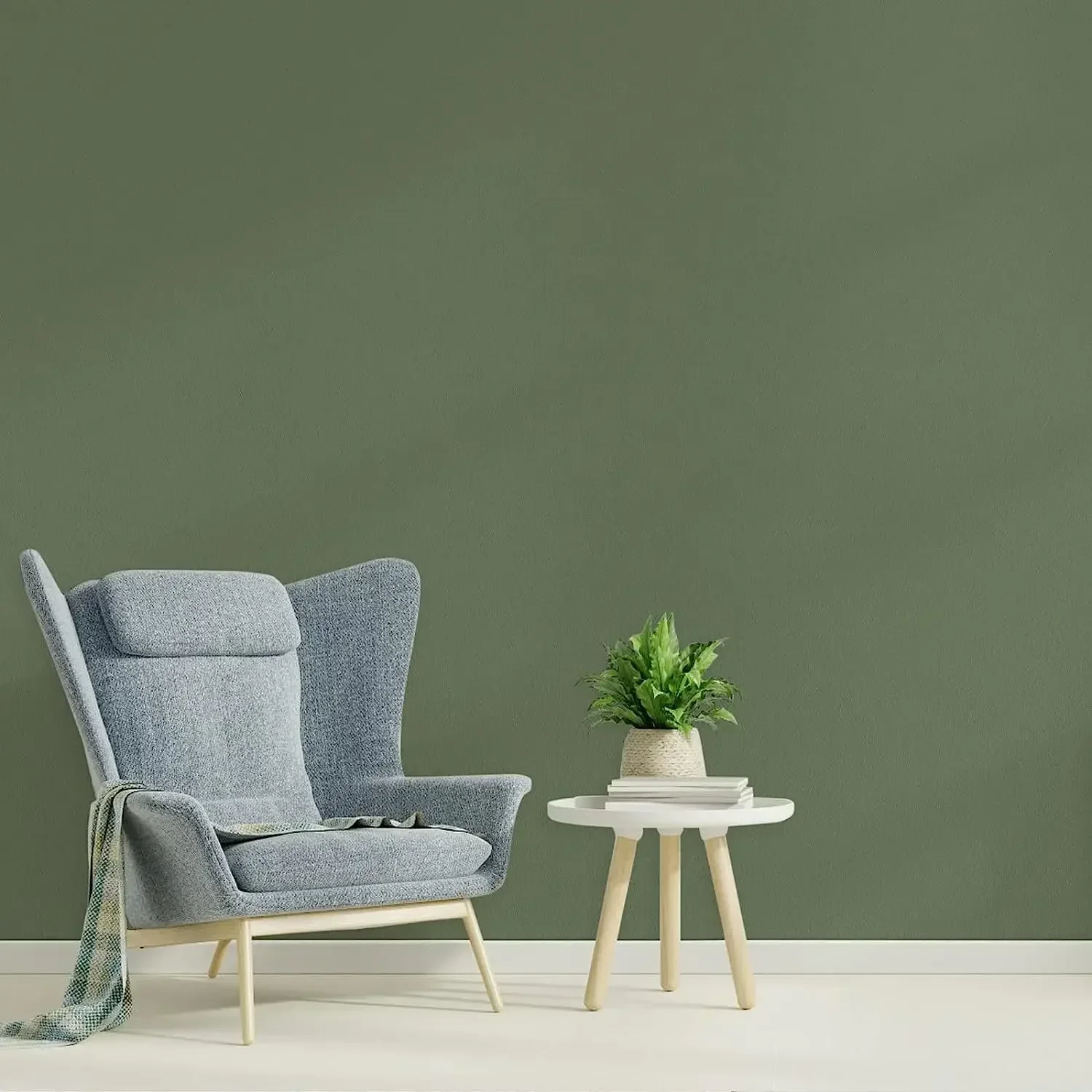 Green Wallpaper Self Adhesive and Removable Vinyl 3D Film Stick Paper To Apply Wall Home Decorative Liner Table and Door Reform