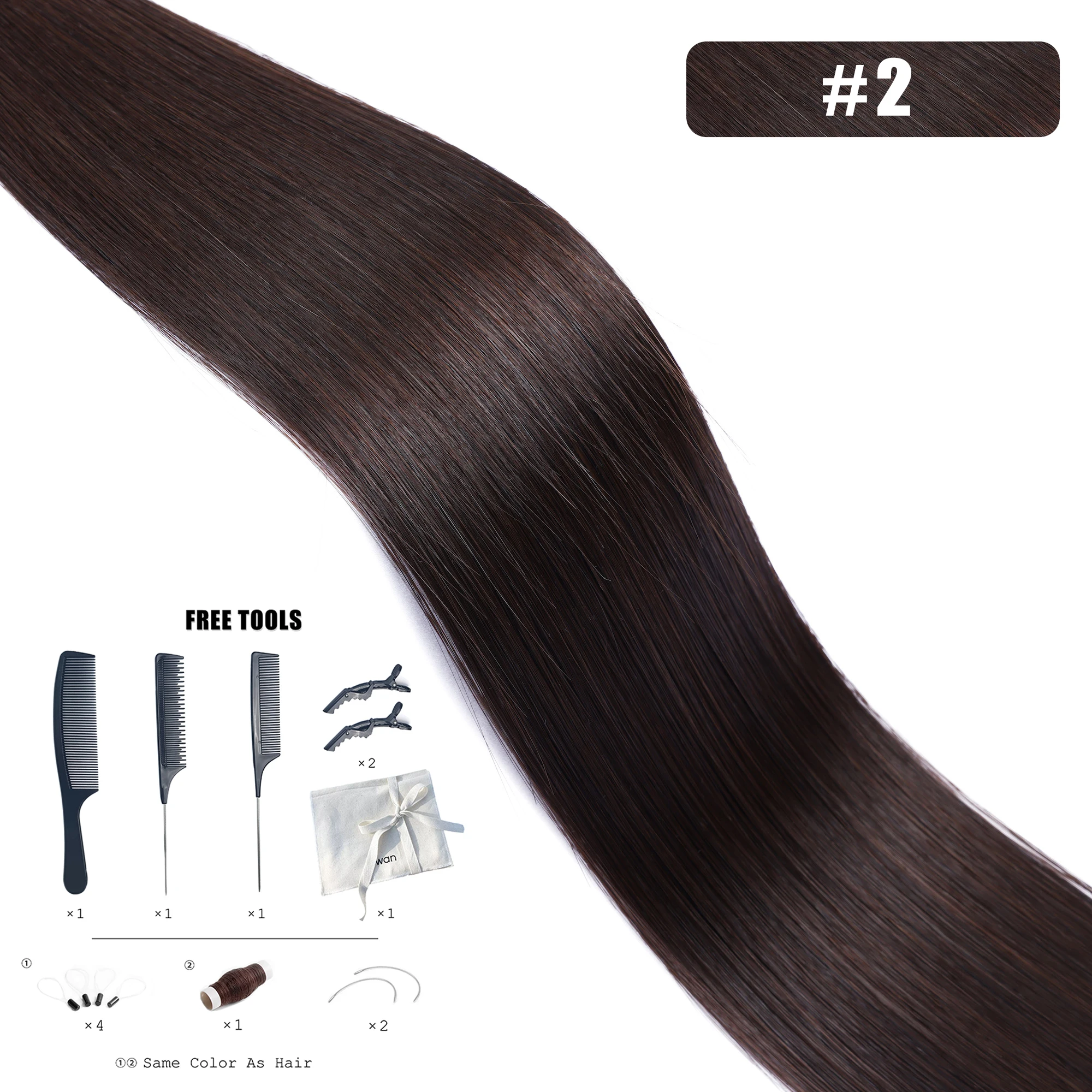 Genius Inslag Extensions van echt haar 50G Remy Menselijk haar Onzichtbare Braziliaanse haarextensies Haarbundels