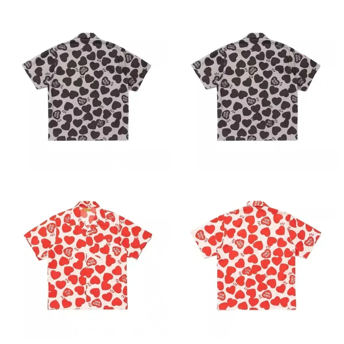 2026 Summer New HUMAN MADE Full Print Hawaiian Shirt Japanese Retro Unisex Beach Short Sleeved Shirt