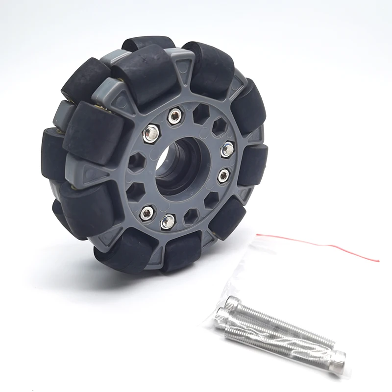 

100Mm omnidirectional rubber wheel model Durable multi-directional omnidirectional wheel